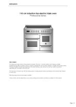 110 cm induction top electric triple oven - 1