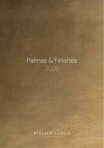 Patinas & Finishes 2026