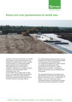 Bottom and cover geomembranes for landfill sites-1