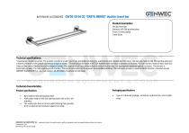 GW05 50 04 02 “CRETA SERIES” double towel bar-1
