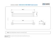 GW05 50 04 02 “CRETA SERIES” double towel bar-2