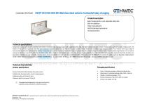 GW07 04 04 02 AISI 304 Stainless steel exterior horizontal baby changing