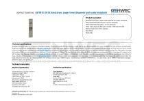 GW09 01 04 01 Hand dryer, paper towel dispenser and waste receptacle