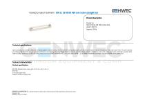 GW11 26 09 00 450 mm nylon straight bar