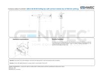 GW11 60 03 00 Folding bar with vertical rotation bar of 760 mm with leg-2