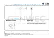 GW11 60 04 01 Folding bar with vertical rotation bar of 760 mm with leg-2