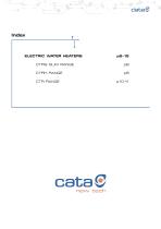 NEW CATALOG ELECTRIC WATER HEATERS 2019-2