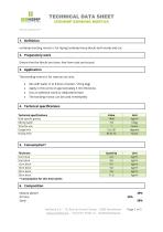 Technical data sheet - Mortar - 1