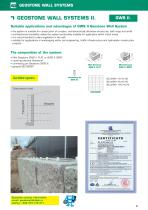 Original certified system for application in retaining walls GWS - 8