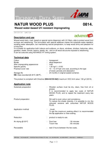 NATUR WOOD PLUS 0814