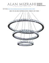 AM6123 THE LED CIRCLE SUSPENSION CRYSTAL PENDANT LIGHT 3 RINGS-1