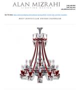JR2037 ZENITH CLEAR AND RED CHANDELIER-1