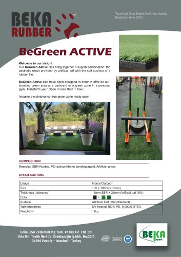 BEGREEN ACTIVE RUBBER TILE