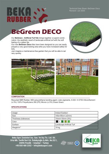 BEGREEN DECO RUBBER TILE