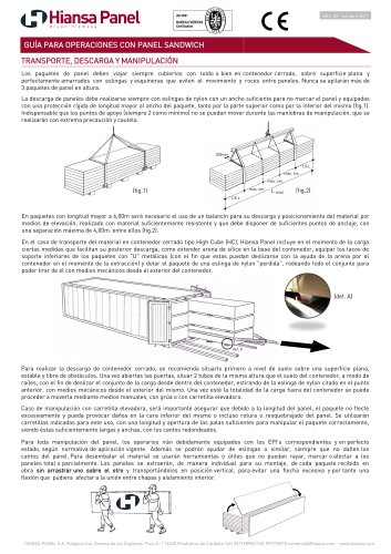 GUÍA PARA OPERACIONES CON PANEL SANDWICH