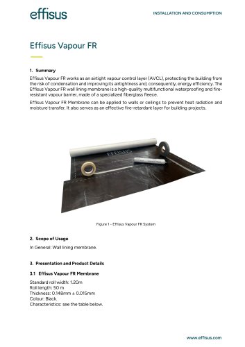 Installation Manual Effisus Vapour FR 