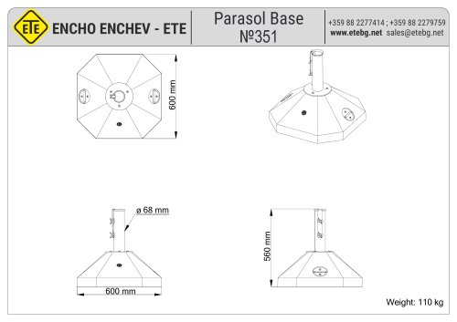 Parasol Base №351 