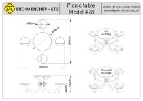 Picnic table Model 428