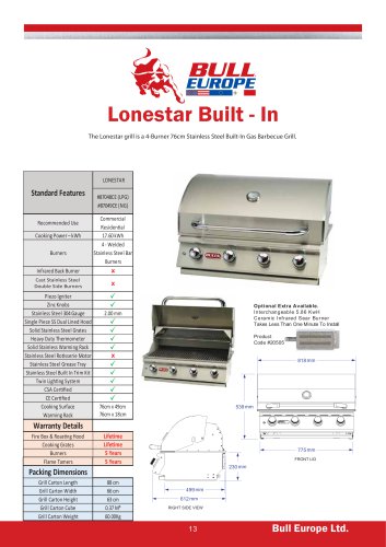 Lonestar 'Select' Built in Unit LP