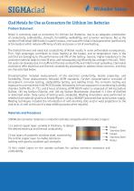 SIGMAclad for Lithium Ion Batteries - 1