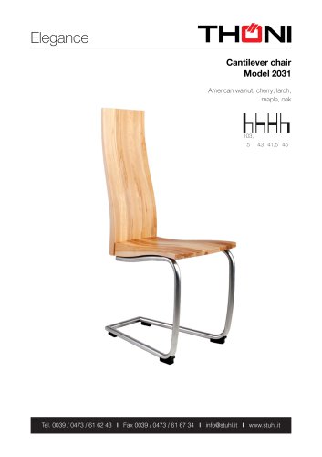 Cantilever chair Model 2031