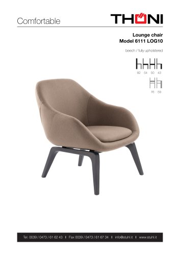 Lounge chair Model 6111 LOG10