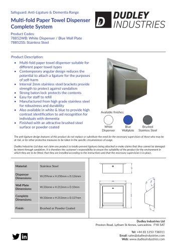 Multi-fold Paper Towel Dispenser Complete System