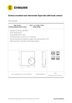 Surface mounted Room thermostat Superslim with break contact-2