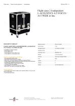 Flight cases 2 loudspeakers L-ACOUSTICS A15 FOCUS / A15 WIDE in line - 1