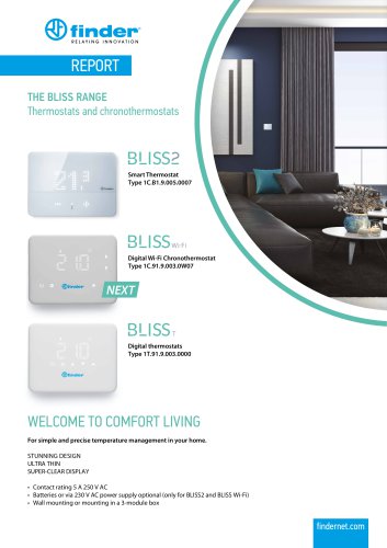 BLISS Thermostat and chronotermostat 