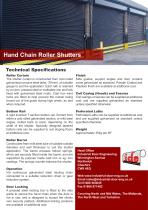 Hand Chain Roller Shutters - 1