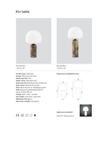 Kin table lamp