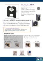 Coin pledge lock OJMAR-1