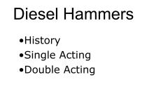 Diesel Hammers - 1