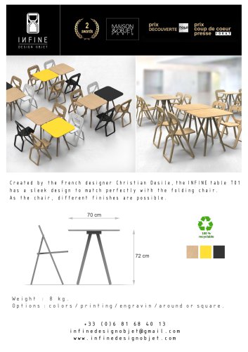 technical document table INFINE