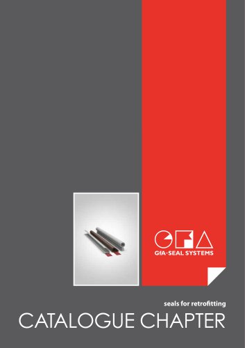 Catalogue chapter seals for retrofitting