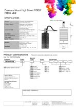 Catenary Mount High Power RGBW PureLED Specification Sheet - 1