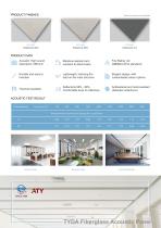 Acoustic suspended fiberglass ceiling panel-2