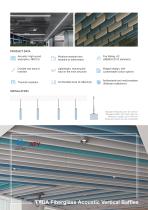 Suspended acoustic baffle panels - vertial hanging-2