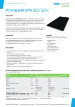 Drainage with buffer Q25 / Q25-C-1