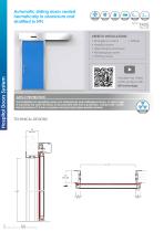 Automatic sliding doors sealed hermetically in aluminium and stratified in HPL - 1