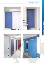 Automatic sliding doors sealed hermetically in aluminium and stratified in HPL - 4