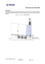 Mechanical dock shelter PMN - 14