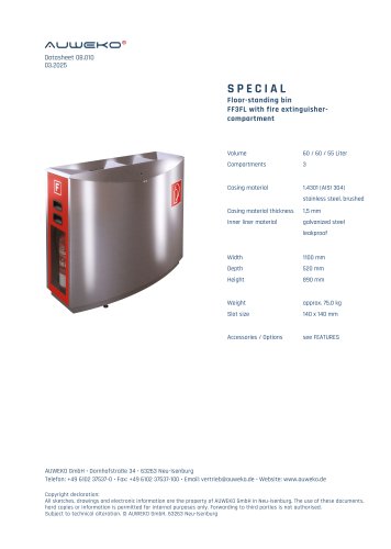 Datasheet AUWEKO FF3FL