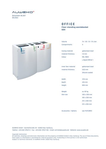 Datasheet AUWEKO SB-4
