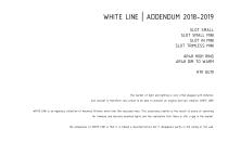 WHITE LINE | ADDENDUM 2018-2019 - 5