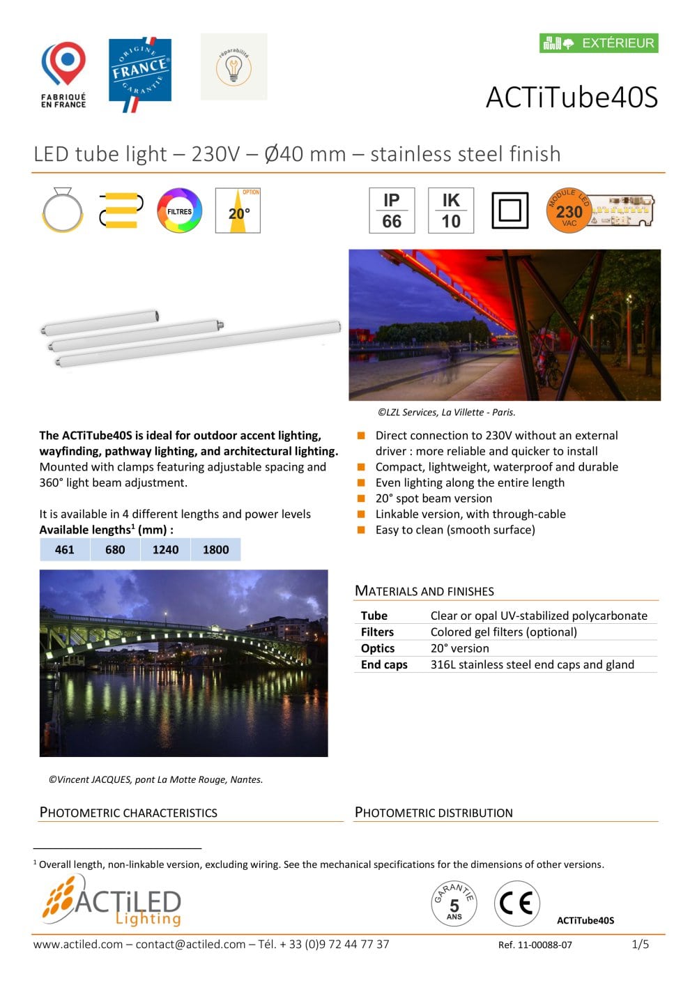 ACTiTube40S outdoor - ACTiLED Lighting