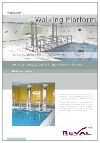 Walking platform - Walking platform with ajustable height for pool