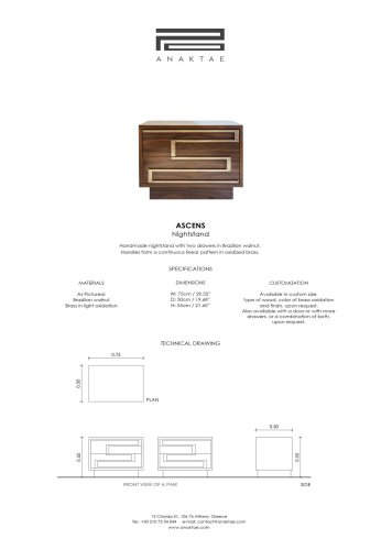 ASCENS SERIES OF FURNITURE