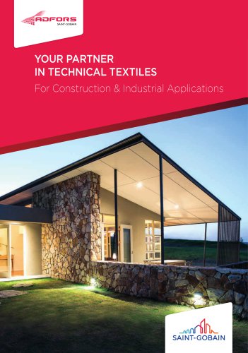 YOUR PARTNER  IN TECHNICAL TEXTILES For Construction & Industrial Applications